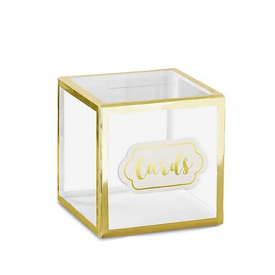 Kate Aspen® Gold Frame Acrylic Collapsible Card Box