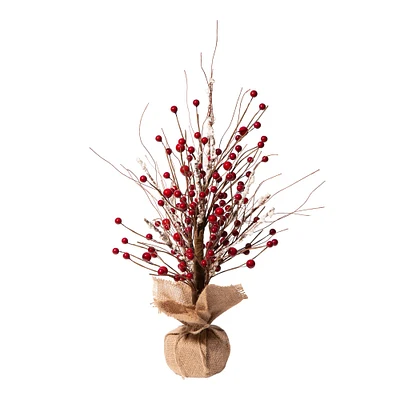 Glitzhome® Christmas Red Berry Table Tree