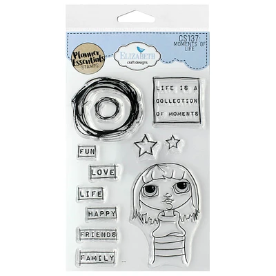 Elizabeth Craft Planner Essentials Moments Of Life Clear Stamps