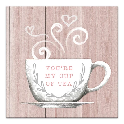 You're My Cup of Tea 12" x 12" Canvas Wall Art