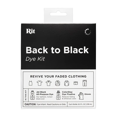 6 Pack: Rit® Back to Black Dye Kit