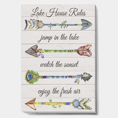 Designart - Sentimental Arrows-Lake House Rules