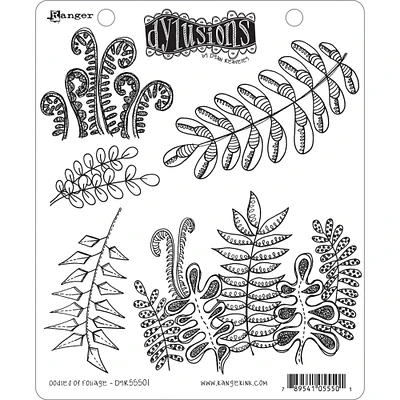 Dyan Reaveley's Dylusions Oodles Of Foliage Cling Stamp Collection