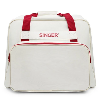 SINGER® Cream & Red Sewing Machine Carry Case
