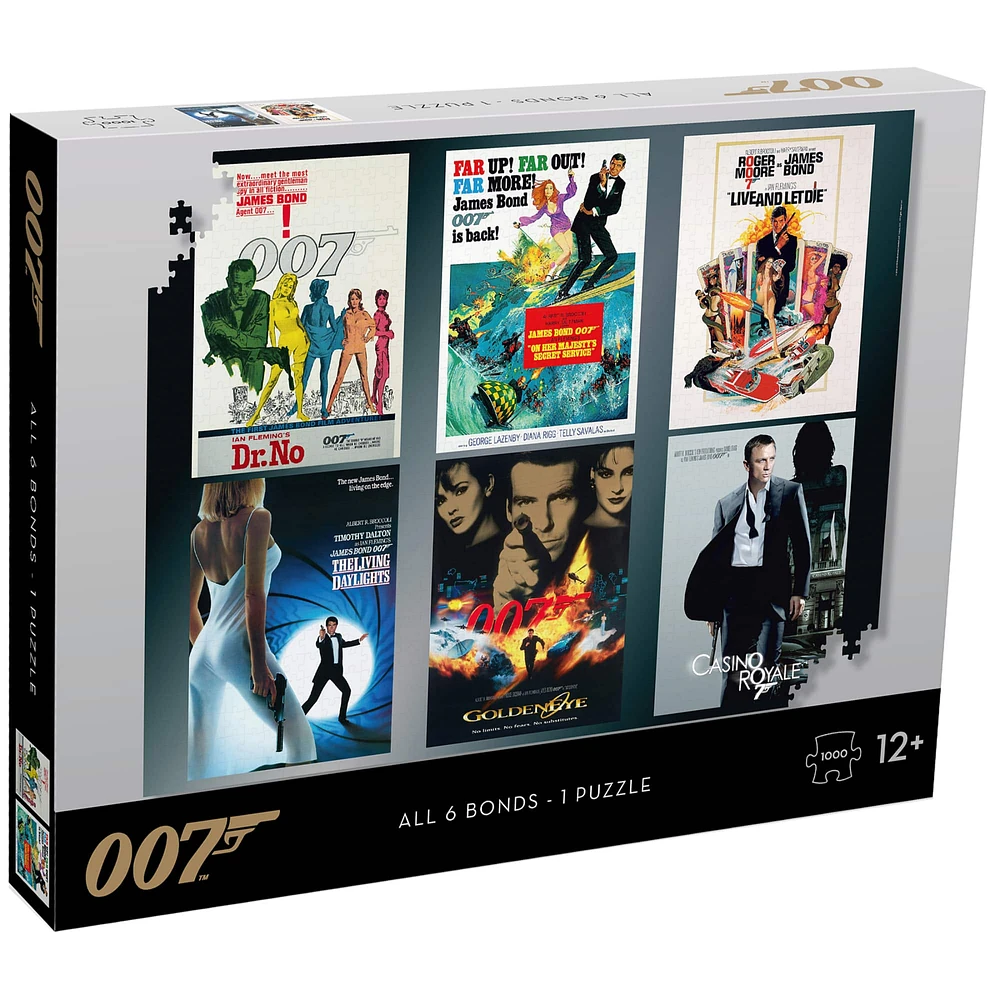 Top Trump® 007 Bond All Six Bonds 1,000 Piece Jigsaw Puzzle