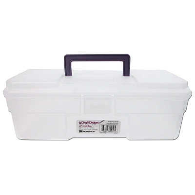 Akro-Mils 12" Clear Craft Supply Box