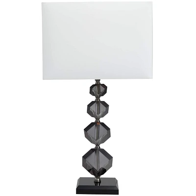 Black Crystal Geometric Diamond Inspired Table Lamp