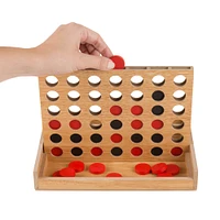 Toy Time Classic Four in a Row Wooden Game