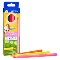 5 Packs: 2 Packs 6 ct. (60 total) Lyra Neon Color Giant Colored Pencils