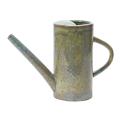 8" Stoneware Watering Can with Reactive Glaze Finish