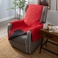 Home Details Reversible Quilted Furniture Chair Recliner Seat Protector