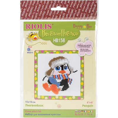 RIOLIS Penguin Counted Cross Stitch Kit