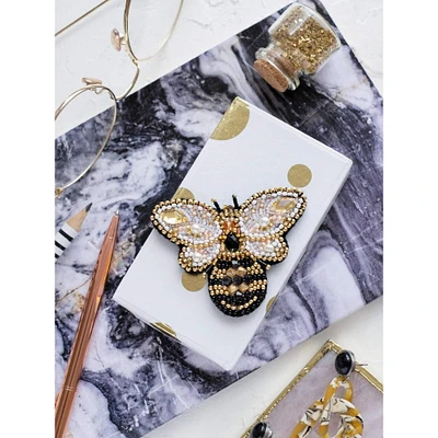 Abris Art Golden Bee Bead Embroidery Decoration Kit