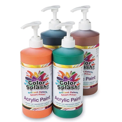 Color Splash!® 4 Color Acrylic Paint Set, 32oz.
