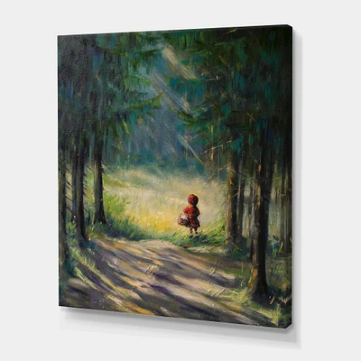 Designart - Little Red Riding Hood In The Woods