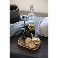 8.5" Hand-Blown Glass Oil & Vinegar Cruet