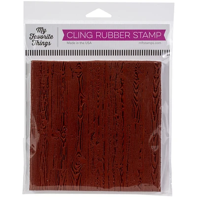 My Favorite Things Wood Plank Background Cling Stamp