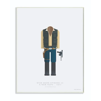 Stupell Industries Star Wars Han Solo Fashion Design Wall Plaque