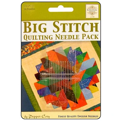 Colonial Needle Big Stitch Quilting Needle Pack