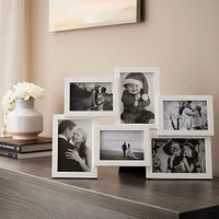 White 6 Opening Collage Frame, Expressions™ by Studio Décor®