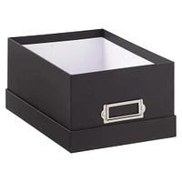 12 Pack: Black Photo Storage Box by Simply Tidy™