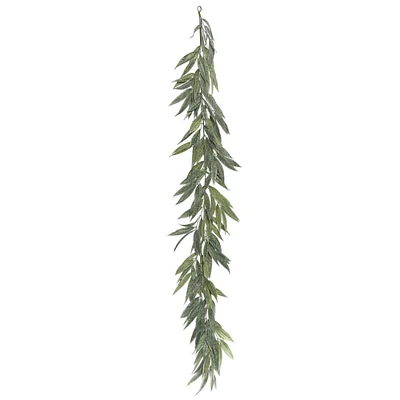 6ft. Green Muddy White Willow Garland