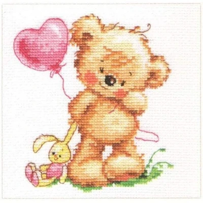 Alisa Lovely Teddy Bear Cross Stitch Kit