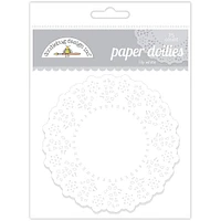 Doodlebug Design Inc.™ 4.5" Lily White Doilies, 75ct.