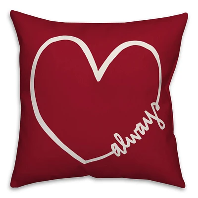 Always Heart Throw Pillow