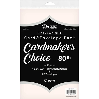 PA Paper™ Accents Cardmaker's Choice 80lb. Card & Envelope Pack