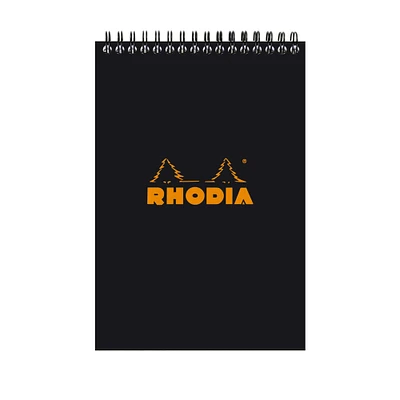 Rhodia® Wire-Bound Black Graph Sketchbook