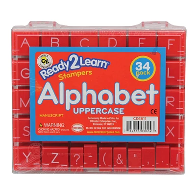 Ready2Learn™ Uppercase Manuscript Alphabet Stamps, 34ct.