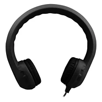 HamiltonBuhl® Flex-Phones™ Black Indestructible Foam Headphones