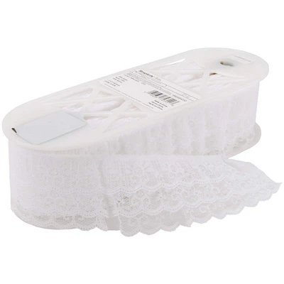 Simplicity® 2.5" White 3-Tier Lace