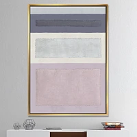 Designart - Painted Weaving IV FB - Modern & Contemporary Canvas in Gold Frame