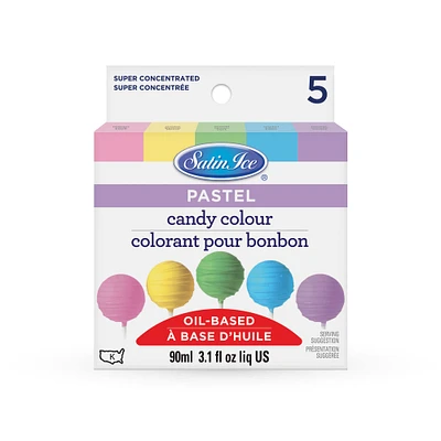 Satin Ice® Pastel Oil-Based Candy Color, 5ct.
