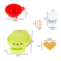 Toy Time Kids Toy Waffle Iron Set With Music & Lights