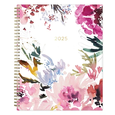 Blue Sky® 8.5" x 11" Magenta Blooms 2025 Weekly/Monthly Planner