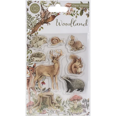 Craft Consortium Woodland Animals A5 Clear Stamps