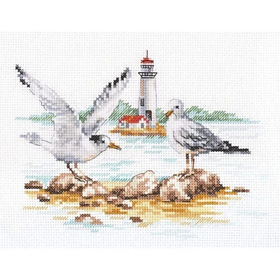 Alisa Seagulls Cross Stitch Kit