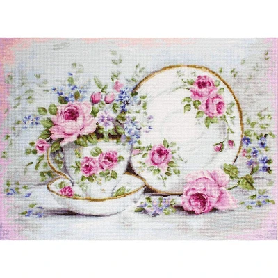 Luca-S Trio & Blooms Counted Cross Stitch Kit