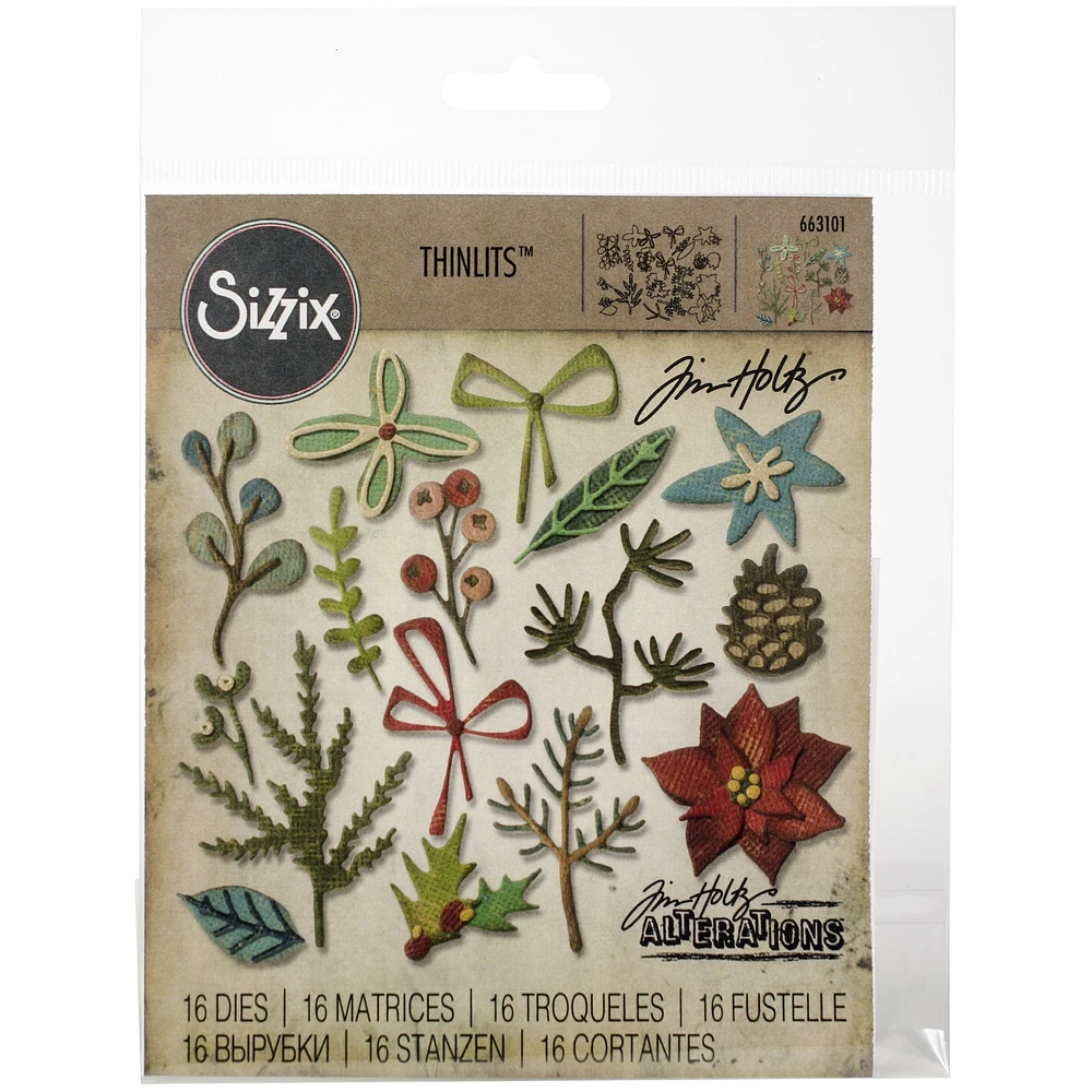 Sizzix® Thinlits® Funky Festive Die Set by Tim Holtz®