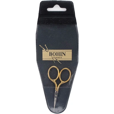 Bohin 2.875" Gilt Handle Embroidery Scissors
