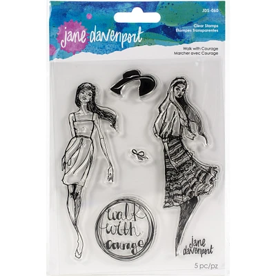 Jane Davenport Stamp Camp Walk With Courage Clear Stamp Set
