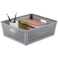 Simplify Slide 2 Stack It Shallow Tote Baskets, 2ct.