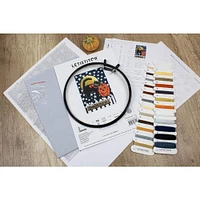 Letistitch Counted Cross Stitch Kit Don'T Be A Scaredy Cat!