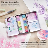 6 Pack: Arteza® Pastel Watercolor Half Pan Set