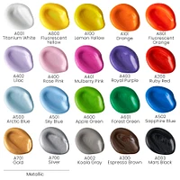 Arteza® 20 Color Matte Craft Acrylic Paint Set