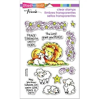 Stampendous® Lion Lamb Frame Perfectly Clear Stamps