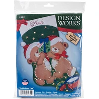 Design Works™ Teddy Bear Fun Felt Stocking Applique Kit